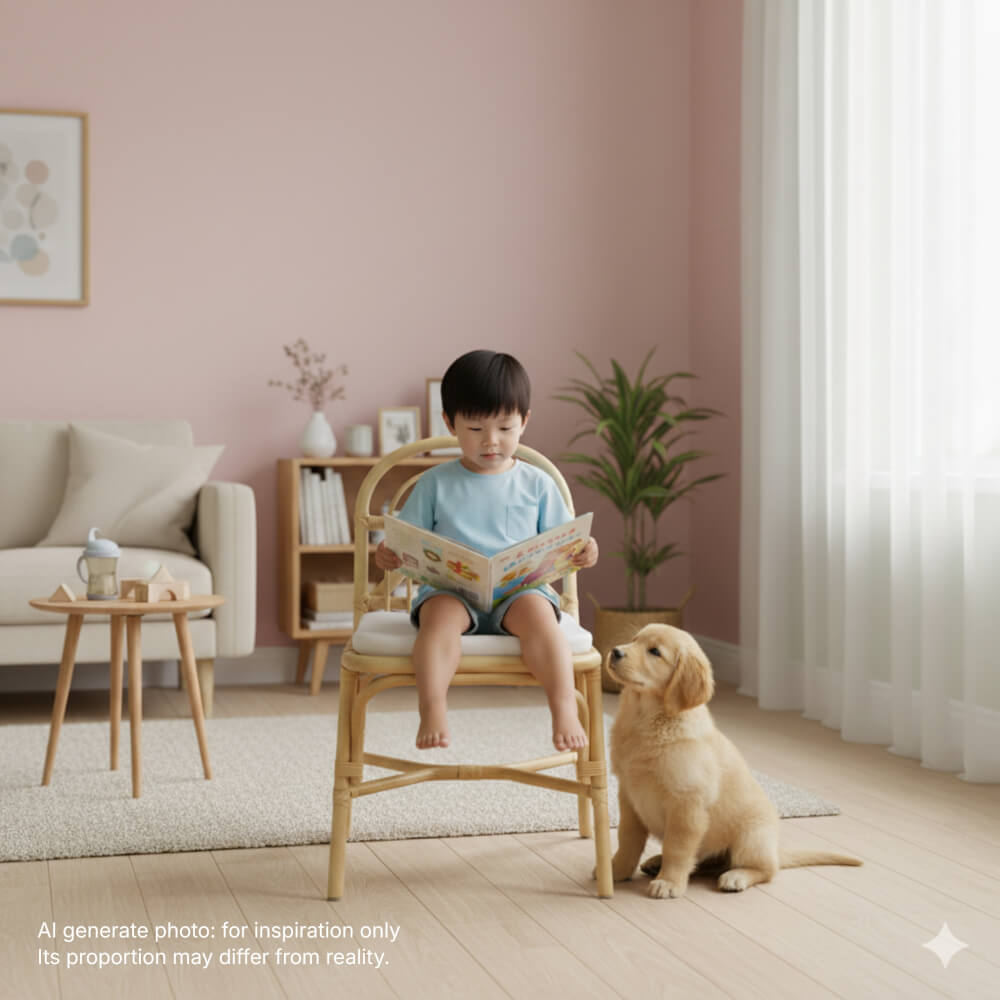เก้าอี้ทานข้าว หวายแท้ PISAMAI รุ่น LEK DINING CHAIR ขนาด 42*55*88 ซม. สีธรรมชาติ